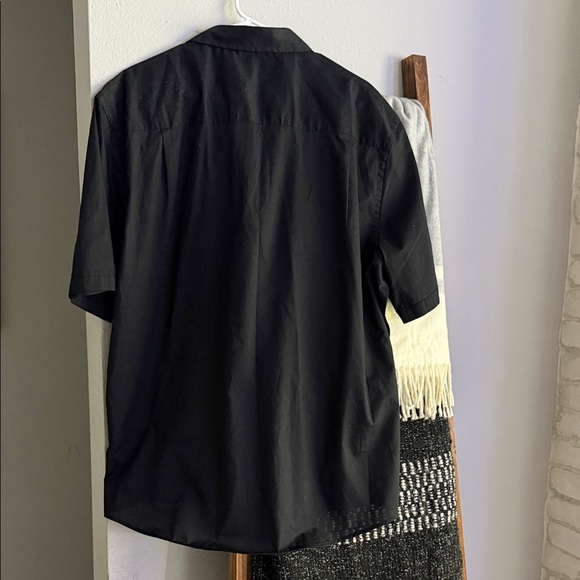 Alfani Black Casual Button Down Shirt - Picture 3 of 3